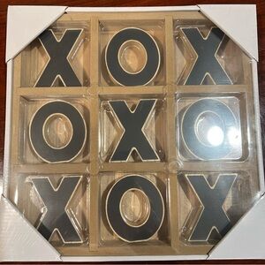 Mainstays Tic-Tac-Toe Game Set - Black and Tan